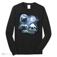 Three Sloths In Space Long Sleeve Shirt thumb 0