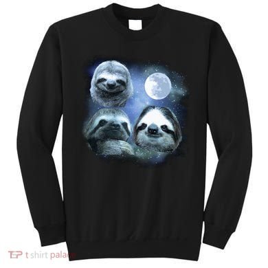 Three Sloths In Space Sweatshirt