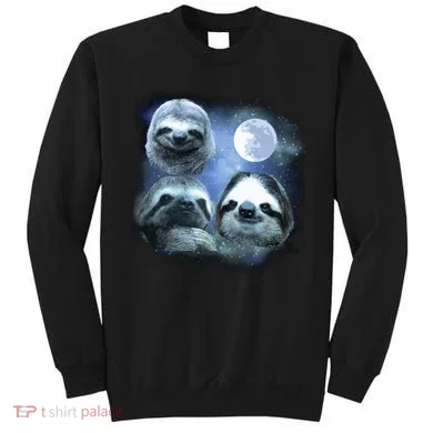 Three Sloths In Space Sweatshirt