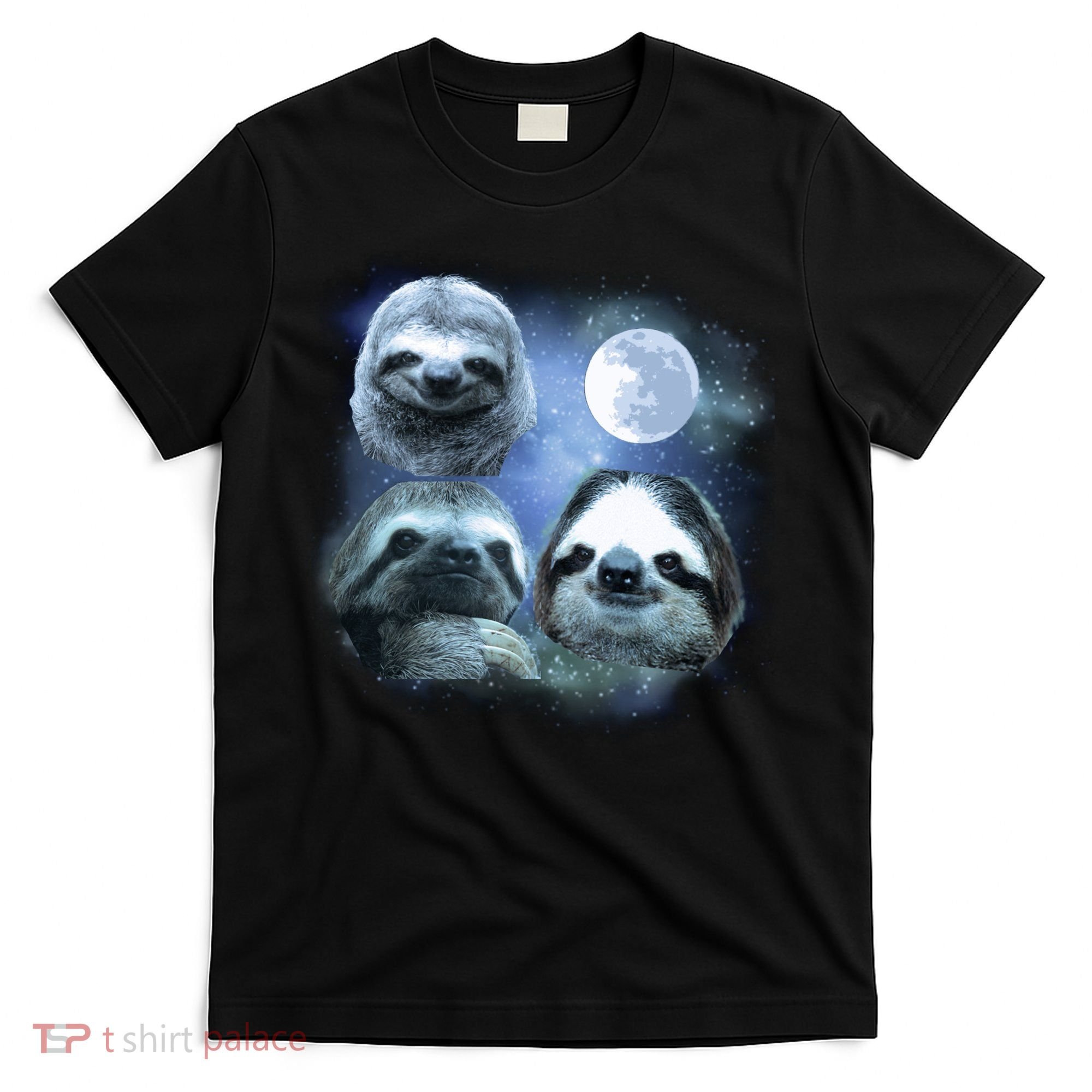 Three Sloths In Space T-Shirt