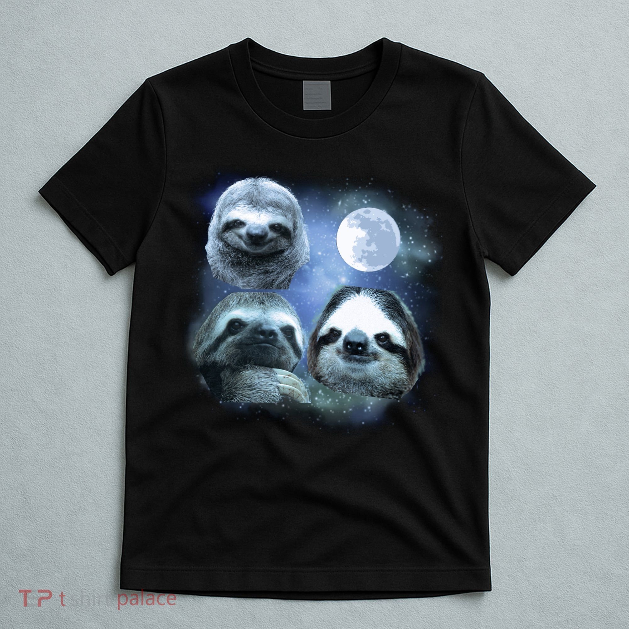 Three Sloths In Space T-Shirt