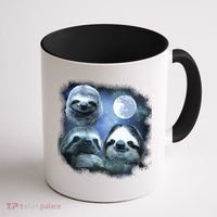 Three Sloths In Space Coffee Mug thumb 1