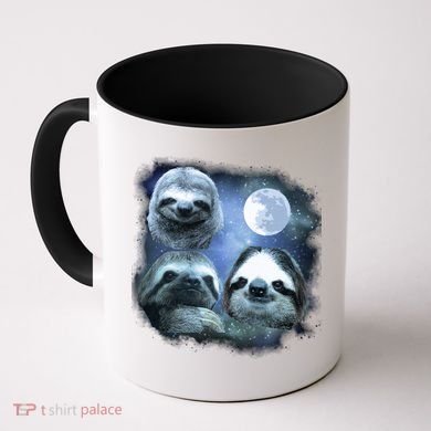 Three Sloths In Space Coffee Mug