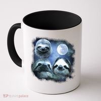Three Sloths In Space Coffee Mug thumb 0