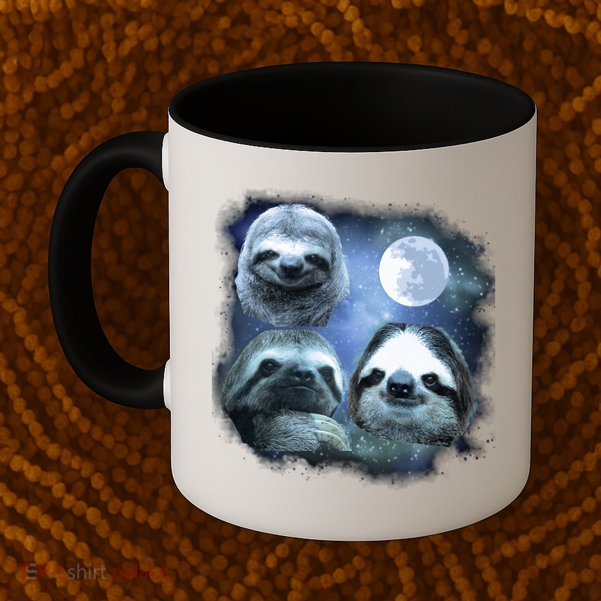 Three Sloths In Space Coffee Mug