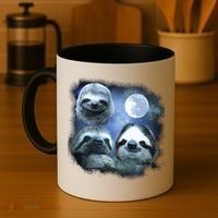 Three Sloths In Space Coffee Mug thumb 4