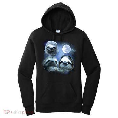 Three Sloths In Space Women's Hoodie