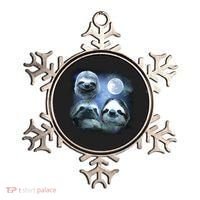 Three Sloths In Space Ornament thumb 0