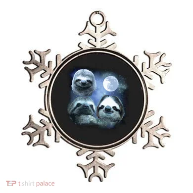 Three Sloths In Space Ornament