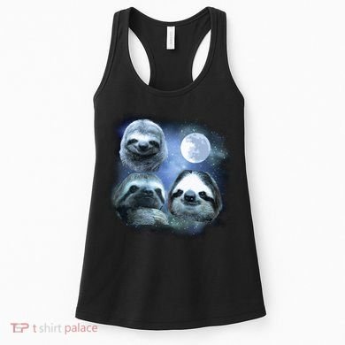 Three Sloths In Space Women's Tank Top