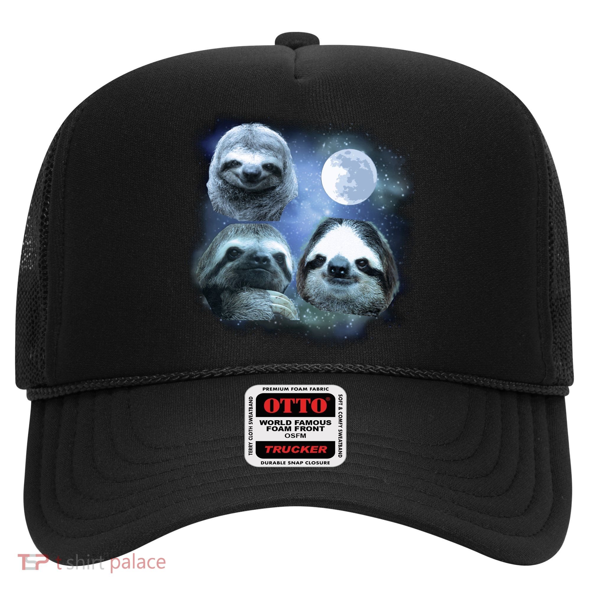 Three Sloths In Space Hat