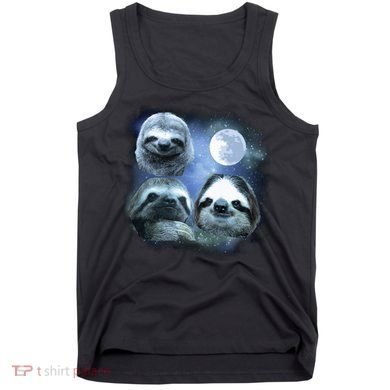 Three Sloths In Space Tank Top