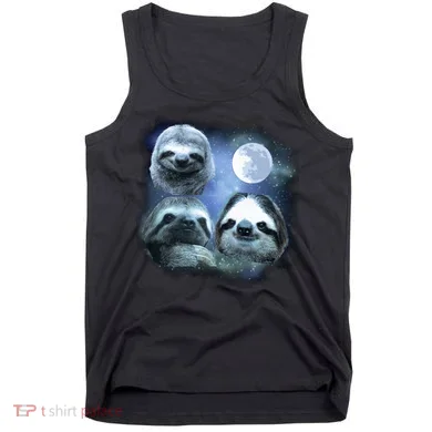 Three Sloths In Space Tank Top