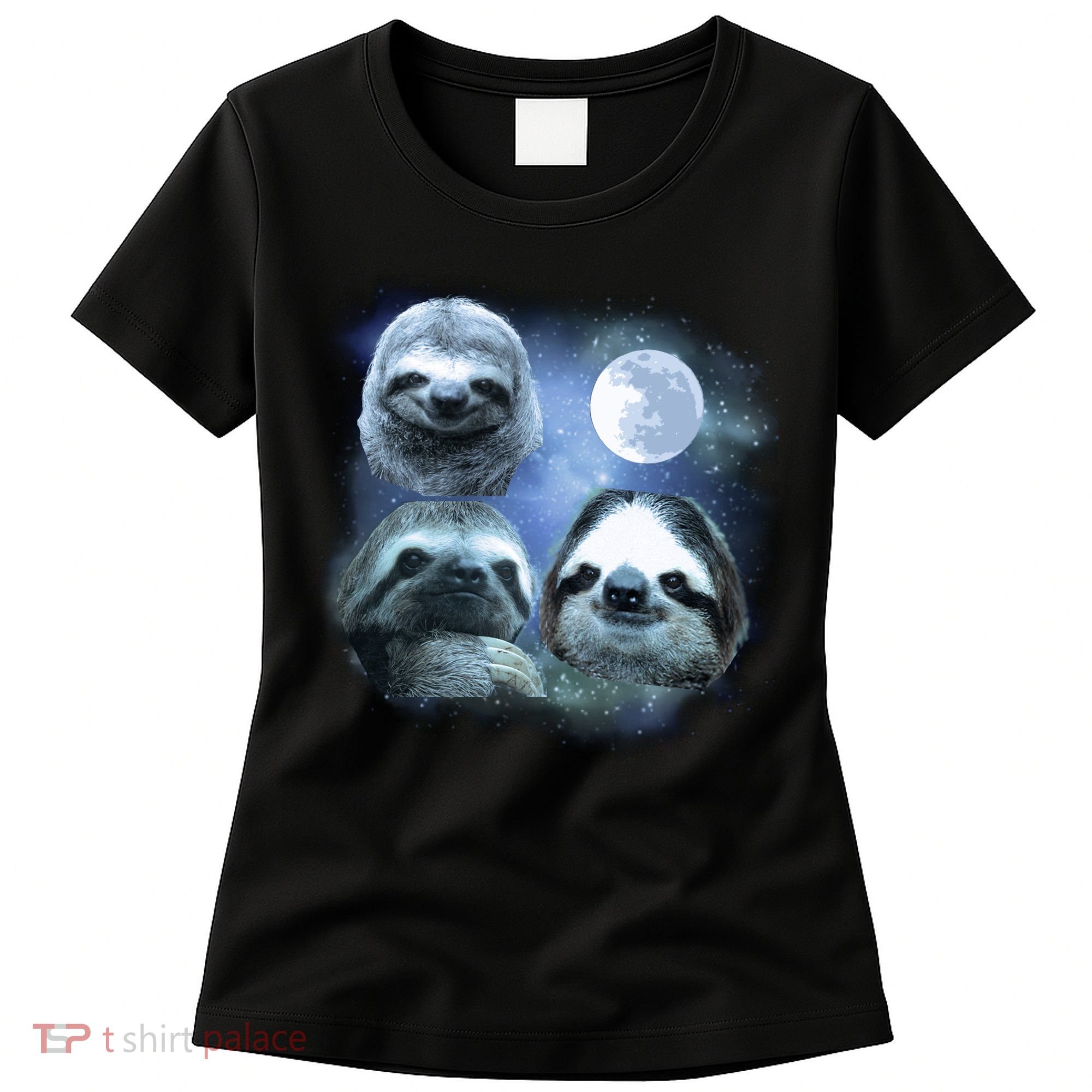 Three Sloths In Space Women's T-Shirt