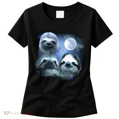 Three Sloths In Space Women's T-Shirt