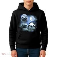 Three Sloths In Space Kids Hoodie thumb 4