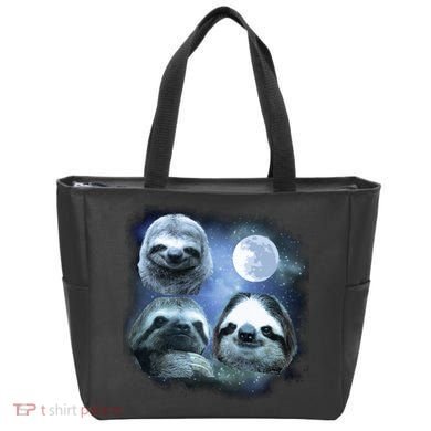 Three Sloths In Space Tote Bag