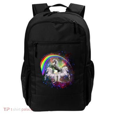 Three Unicorns Rainbow Backpack
