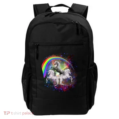 Three Unicorns Rainbow Backpack
