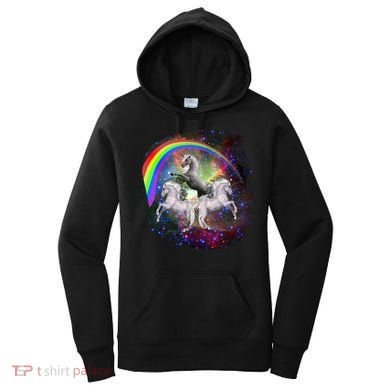 Three Unicorns Rainbow Women's Hoodie