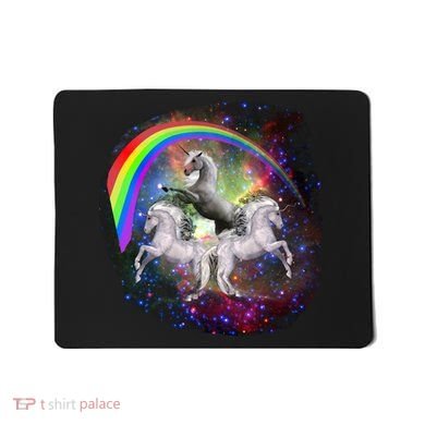 Three Unicorns Rainbow Mousepad