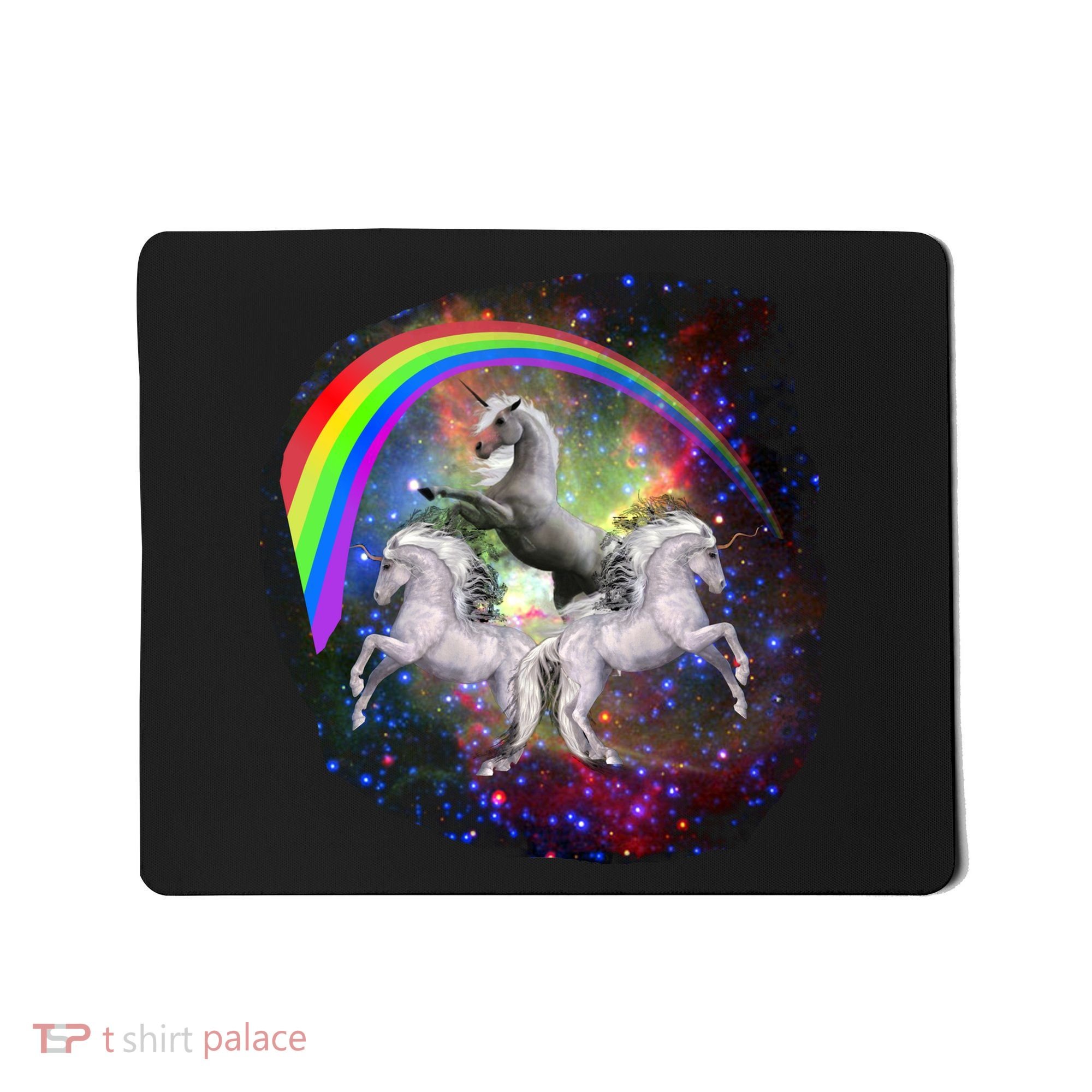 Three Unicorns Rainbow Mousepad