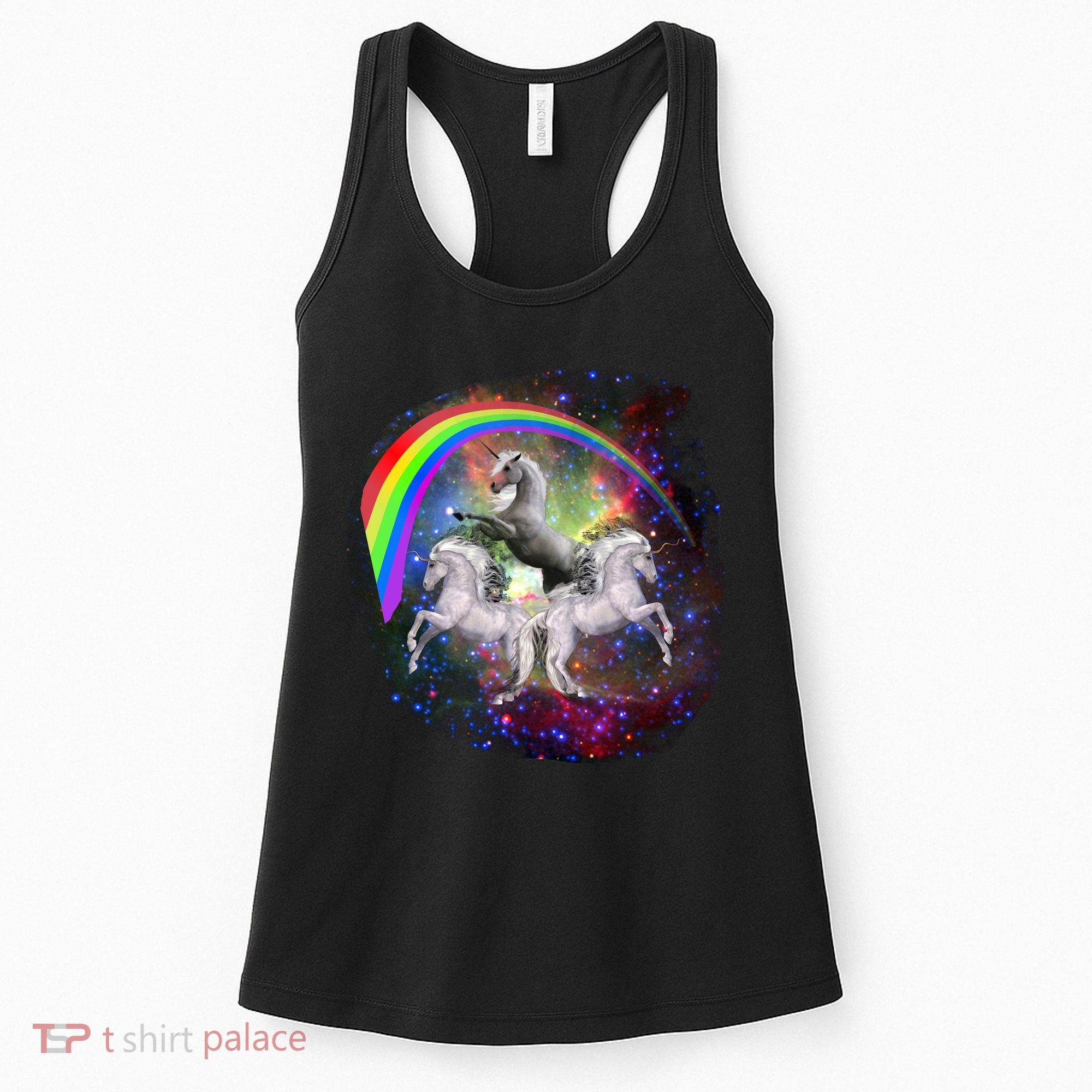 Three Unicorns Rainbow Women's Tank Top