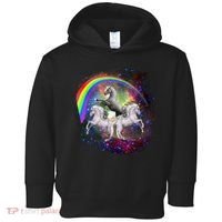 Three Unicorns Rainbow Toddler Hoodie thumb 0