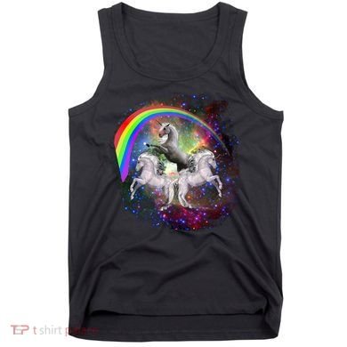 Three Unicorns Rainbow Tank Top