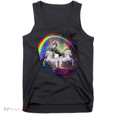 Three Unicorns Rainbow Tank Top