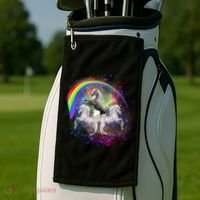Three Unicorns Rainbow Golf Towel thumb 2