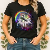 Three Unicorns Rainbow Women's T-Shirt thumb 2