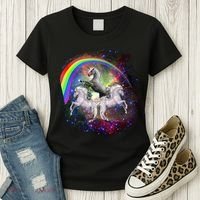 Three Unicorns Rainbow Women's T-Shirt thumb 3