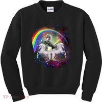 Three Unicorns Rainbow Kids Sweatshirt thumb 0