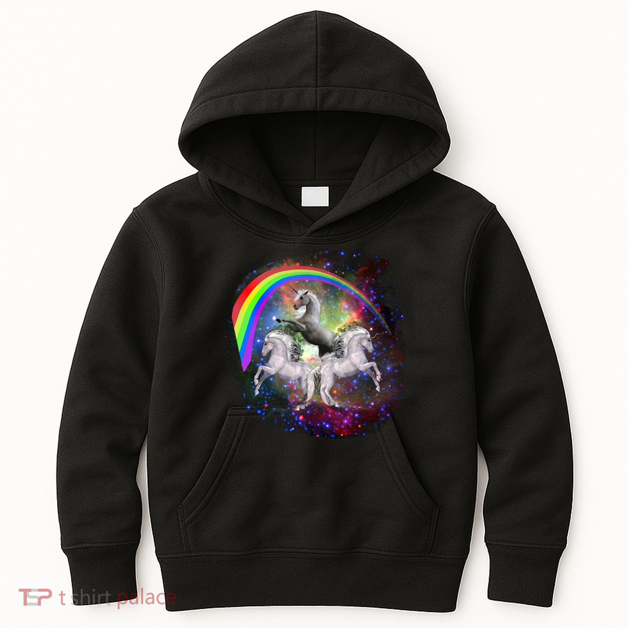 Three Unicorns Rainbow Kids Hoodie