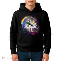 Three Unicorns Rainbow Kids Hoodie thumb 4