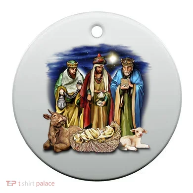 Three Wise Men Ceramic Ornament