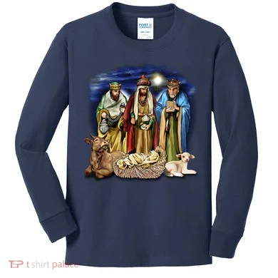 Three Wise Men Kids Long Sleeve Shirt