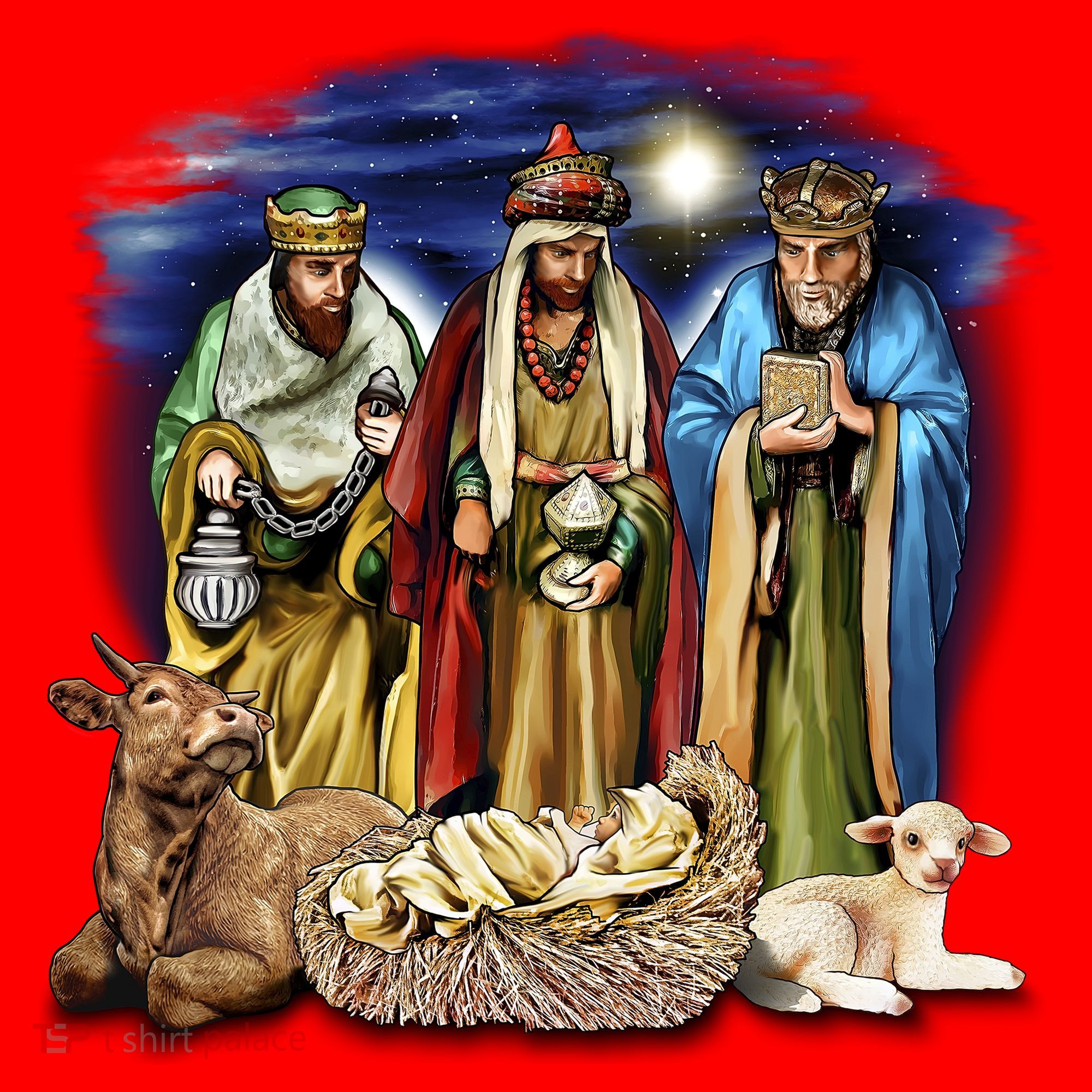Three Wise Men Santa Hat