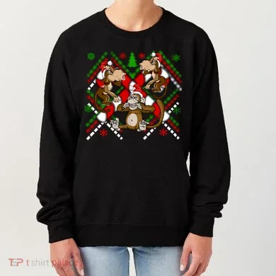 Three Wise Monkey Ugly Christmas Sweater Women's Sweatshirt
