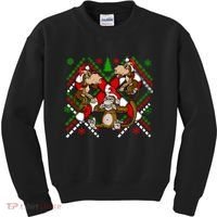 Three Wise Monkey Ugly Christmas Sweater Kids Sweatshirt thumb 0