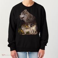 Three Wolf Collage Women's Sweatshirt thumb 0