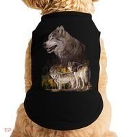 Three Wolf Collage Doggie Tank thumb 0