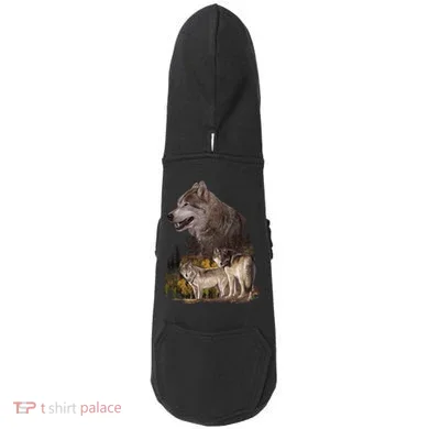 Three Wolf Collage Doddie Hoodie