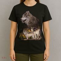 Three Wolf Collage T-Shirt thumb 4