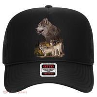 Three Wolf Collage Hat thumb 0