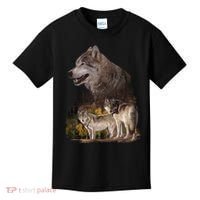 Three Wolf Collage Kids T-Shirt thumb 0