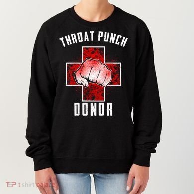 Throat Punch Donor Boxing Fan Women's Sweatshirt
