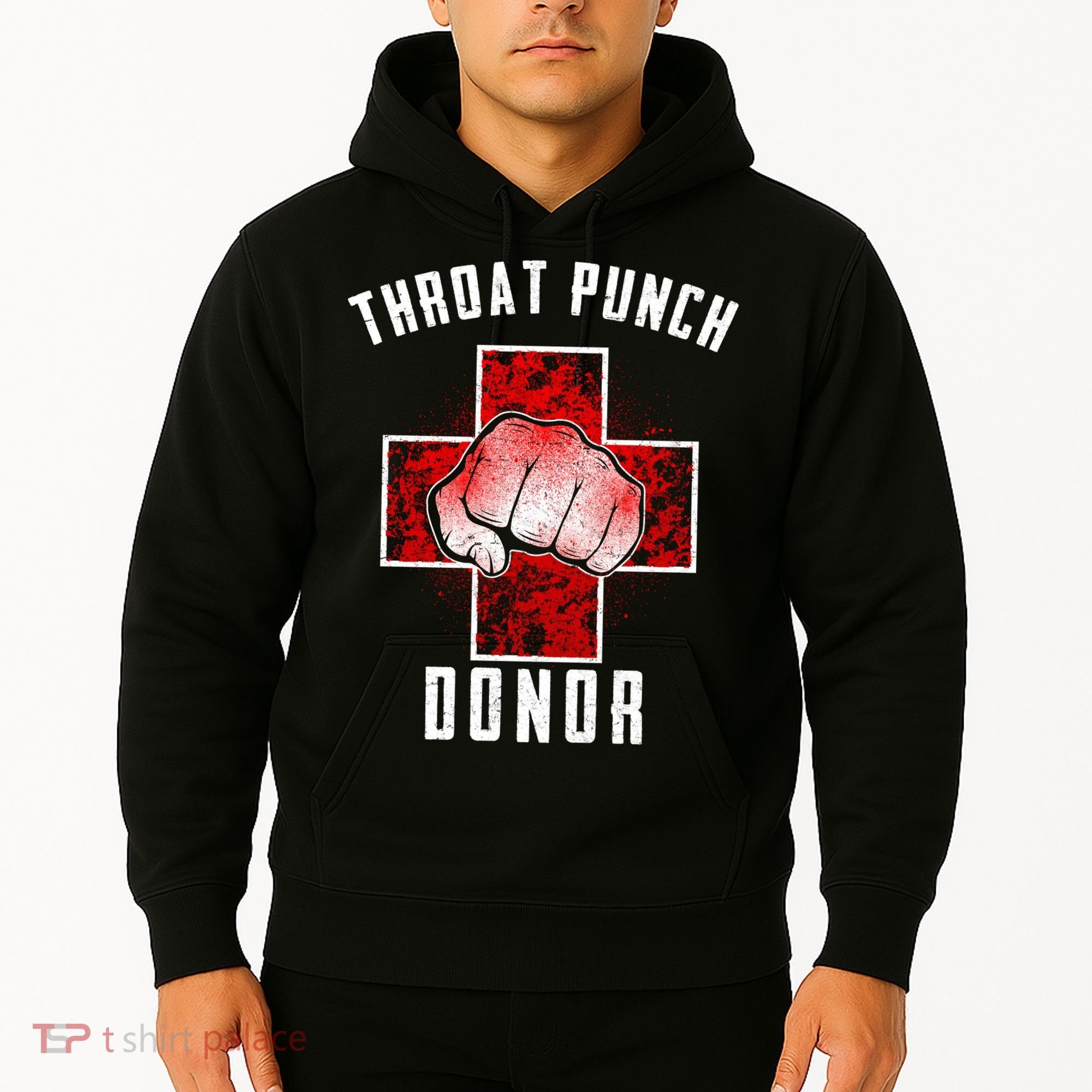 Throat Punch Donor Boxing Fan Hoodie