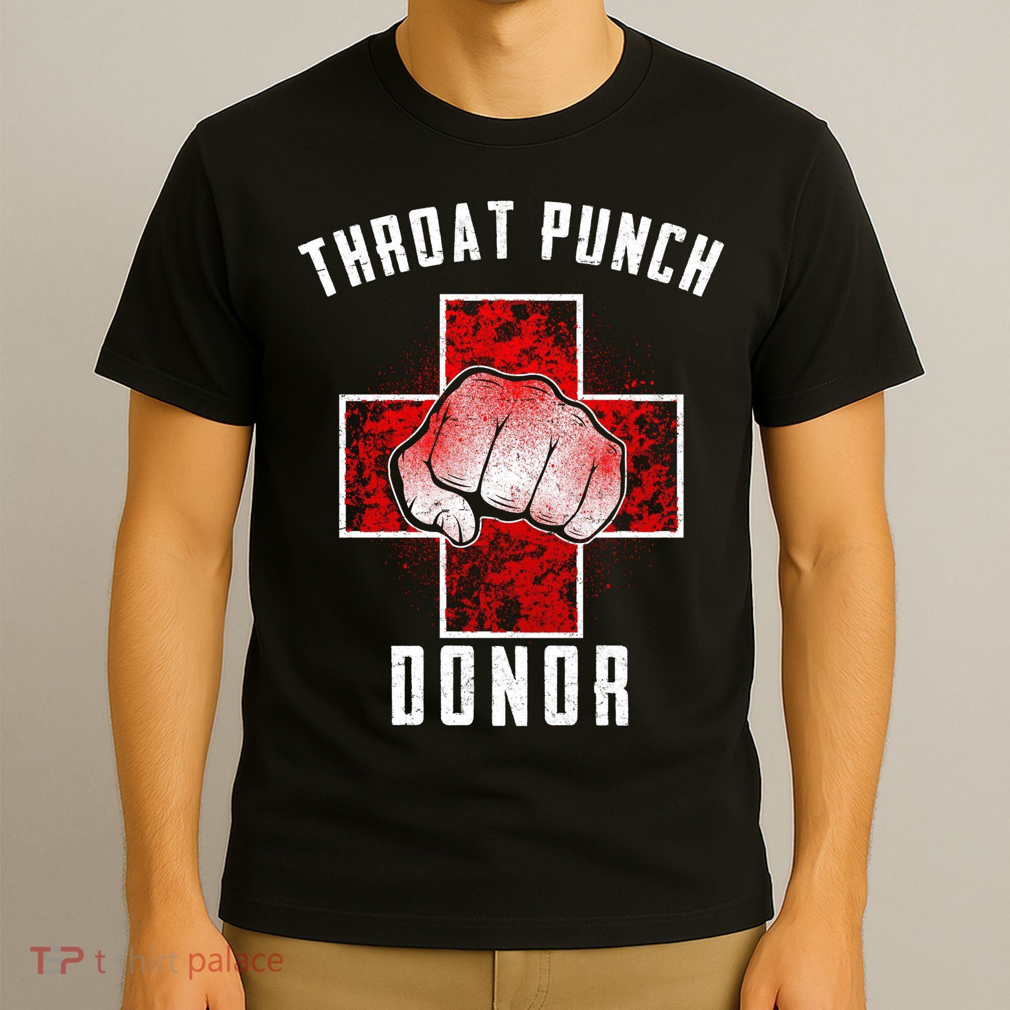 Throat Punch Donor Boxing Fan T-Shirt